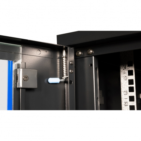 Шкаф 19" телекоммуникационный настенный, 4U 280x600х600 мм, дверь стекло, черный